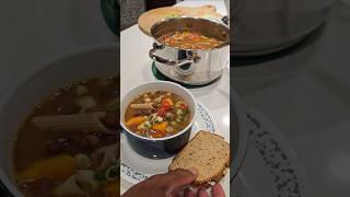 Husband turned chef today  Minestrone Soup Indian Style shorts [upl. by Osgood]