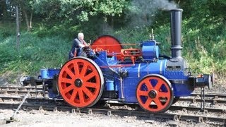 Aveling amp Porter The Blue Circle No9449 220 at The Battlefield Line Railway 15Sep2012 [upl. by Barbee335]