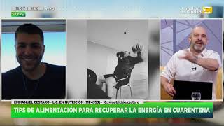 Tips de alimentación para recuperar la energá en cuarentena en Hoy Nos Toca a las Diez [upl. by Oicinoid]