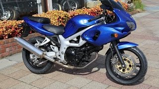 Suzuki SV400S 1998 Blue Custom Paint Good Condition [upl. by Yadsnil]