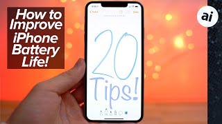 20 Tips to improve battery life on iPhone XS amp XR [upl. by Anaejer348]