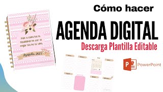 ✅Como hacer AGENDA DIGITAL con POWERPOINT 2024 ➡️ Plantilla Gratis [upl. by Pazice]