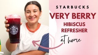 Starbucks Very Berry Hibiscus Refresher  Copy Kat Recipe [upl. by Perdita]