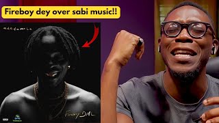 Fireboy DML Adedamola Album Reaction  HE IS MY GOAT [upl. by Trescott]