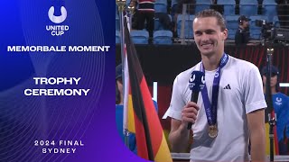 Trophy Ceremony  United Cup 2024 [upl. by Lita349]