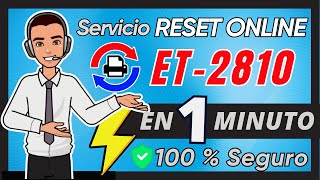 EPSON ET2810 ✅ Servicio ONLINE Reset Almohadillas 🔒 Seguro ⚡ Rápido y 🔄 Reutilizable [upl. by Lotus]