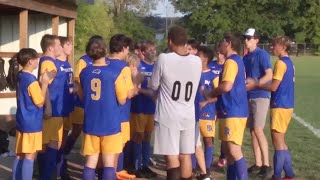 Birch Run defeats OvidElsie in boys soccer [upl. by Milak]