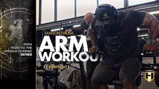 Samson Dauda Arm Workout  4 Weeks Out  2024 Arnold Classic Series  HOSSTILE [upl. by Frederick371]