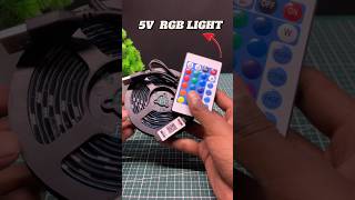 5V DC RGB LED LIGHT review shorts [upl. by Essirahs779]