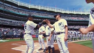 TBNYY Yankees introduce team before home opener [upl. by Lewes]