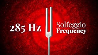 285 Hz Solfeggio Frequency  Tuning Fork  Heals amp Regenerates Tissues  Pure Tone [upl. by Yeltihw318]