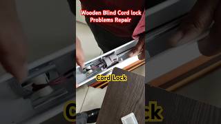 Wooden Blind Cord Lock Repair wooden home ytshorts reels aluminium yt  Shree Shyam Blinds [upl. by Ellener626]