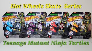 Hot Wheels Teenage Mutant Ninja Turtles Set Review SkateBoarding FingerBoard NinjaTurtles TMNT [upl. by Allehcim365]