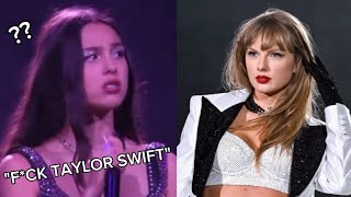 Olivia Rodrigo REACTS to Taylor Swift on stage [upl. by Perretta793]