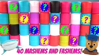 HUGE 40 Mystery Mashems and Fashems Show [upl. by Nihhi]