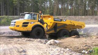 Volvo Articulating Hauler Operators Video  Know Your Hauler ART A25FA40FS [upl. by Annaihs]