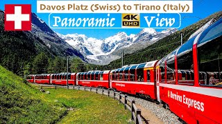 The Bernina Express  Worlds Most Beautiful Trains Panoramic 4K Video [upl. by Drusi]