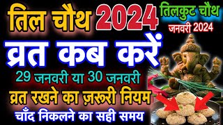 Til Chauth 2024।तिल चौथ व्रत के नियम।tilkut chauth kab hai 2024।til chauth vrat kab hai [upl. by Samled]