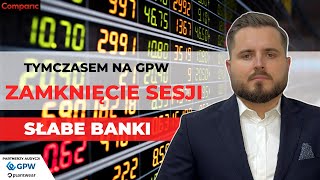 Wystąpienie Adama Glapińskiego nie pomogło GPW  Zamknięcie sesji na GPW  10012024 [upl. by Nodyarb]