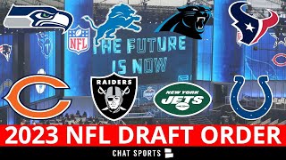 2023 NFL Draft Order For Picks 118  NonPlayoff Teams [upl. by Katie]