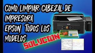 LIMPIEZA DE CABEZAL EPSON L455 L555 Y OTROSSOLUCIÓN [upl. by Nitza819]