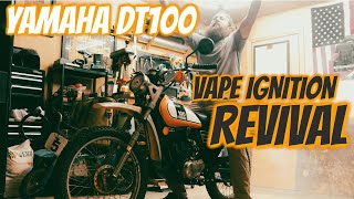 BROKEN Yamaha DT100 gets Vape Electronic Ignition  Revival Part 1 [upl. by Anilehs]