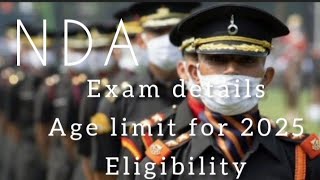 NDA 2025 exam details eligibility and age limit for 2025 [upl. by Ormsby]