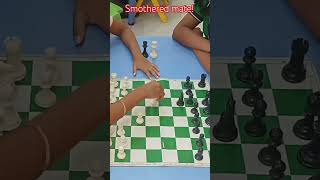 Smothered mate ✅ in the opening learnchesstrapin30seconds games learnchesstactics [upl. by Ozkum997]