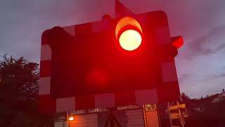 Crediton Station Level Crossing in Devon 15112022 [upl. by Cherrita]