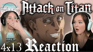 Children Of The Forest  ATTACK ON TITAN  Reaction 4x13 [upl. by Eiggem]