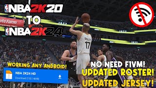 NBA 2K20 To NBA 2K24 v98 Updated Roster Updated Jersey No Need F1VM  New Update [upl. by Zanze]