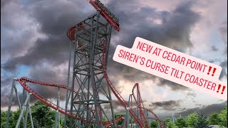 SIRENS CURSE  CEDAR POINT ALL NEW TILT COASTER 2025  OFF RIDE [upl. by Terrye]