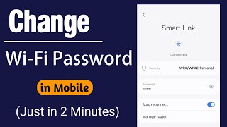 How to change wifi password in mobile  wifi ka password change kaise kare [upl. by Green668]