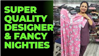 L and XL size spun designer fancy nighties new designs new collection  wholesale nighties [upl. by Annaul]