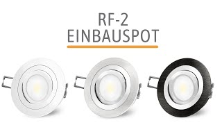 SSCLUXon  RF2 Einbaustrahler flach amp schwenkbar inkl LED Modul  Produktvorschau [upl. by Ceevah41]