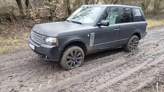 Range Rover L322 44 V8 Performance in Forest Mud Offroad 4x4 [upl. by Wilkison46]