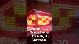 Custom 1120 Toyota Sienna LED Taillights C Design [upl. by Yate]