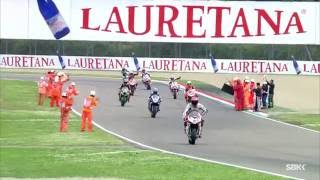 Acqua Lauretana sponsor di Sbk Superbike world championship Misano 2016 [upl. by Arrej]