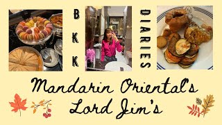 Dine with me at Mandarin Orientals Lord Jims  Bangkok Diaries [upl. by Atoiyanap]