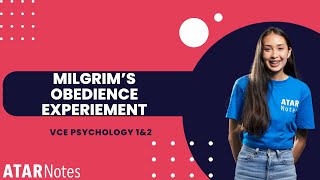 Milgrams Obedience Experiment  VCE Psychology 1amp2 [upl. by Salokin483]