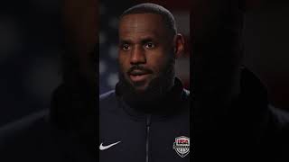 LeBron James on why he wanted to play for Team USA in Paris Olympics shorts [upl. by Yatnod59]