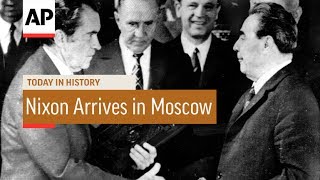 Nixon Arrives in Moscow  1972  Today In History  22 May 17 [upl. by Hallett3]