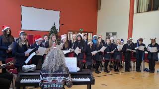 Malone Integrated College Choir at Dunmurry [upl. by Hcirdeirf461]