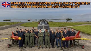 Martlet missile gives Royal Navy Wildcat helicopter proven air air capability [upl. by Naejarual620]