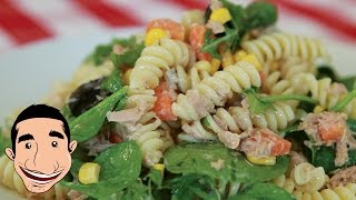 Tuna Pasta Salad Recipe  Clean Eating Tuna Salad with Pasta [upl. by Elka192]