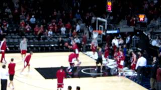 IU Hoosiers at Barclay Center WarmUp Routine [upl. by Ojela25]