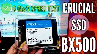 Crucial BX500 SSD Speed test on Old Laptop  Crucial 480 GB SSD review [upl. by Ainecey262]