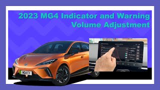 MG4 Indicator and Warning Volume Adjustment [upl. by Meunier]