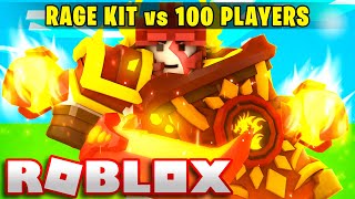 I Used The RAGE KIT And Became OVERPOWERED Roblox Bedwars [upl. by Ainollopa]