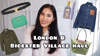 London amp Bicester Village Haul Loewe Celine Prada and More [upl. by Yenar]